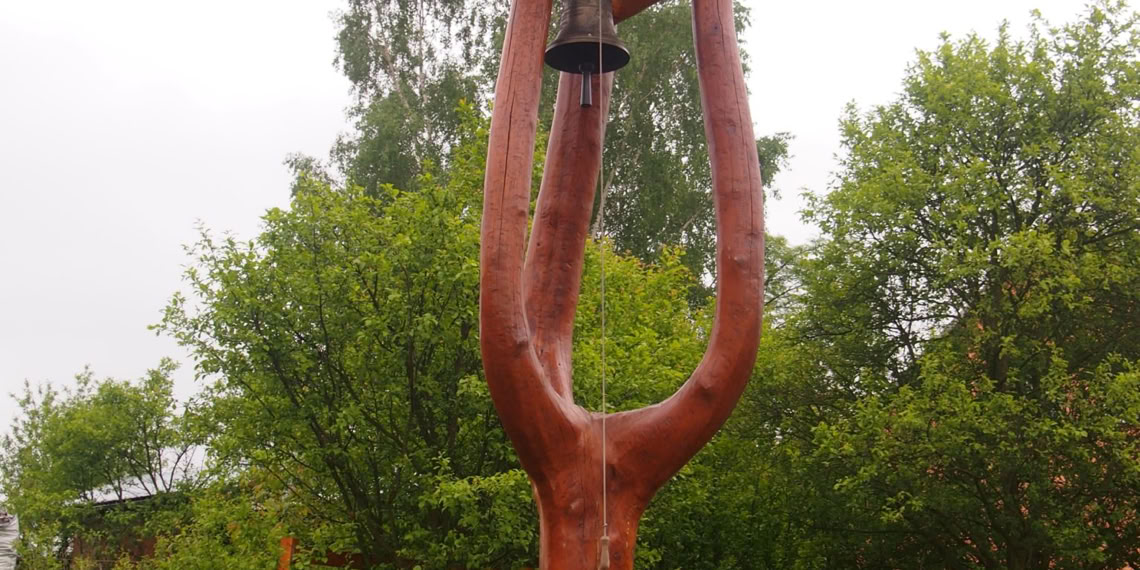 detail dřevěné zvonice